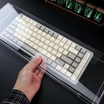 OSALADI Clear Acrylic Keyboard Cover Keyboard Dust Cover Waterproof Anti-Cat Transparent Mechanical Keyboard Protector Computer Accessories 18 67 x 5 6 cm. 89 x 1. 89 Inch