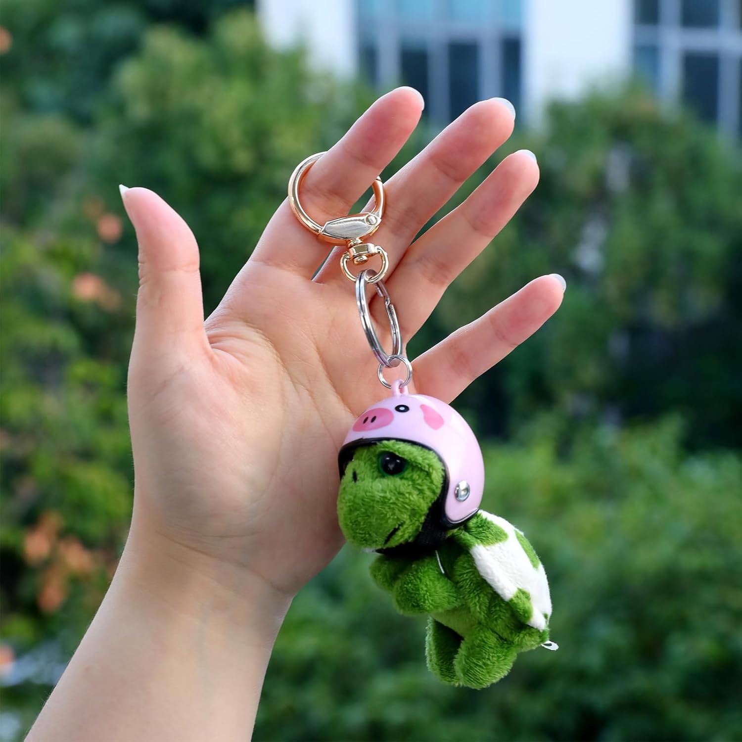 10 Pcs Gold Round Spring Snap Hooks, Eyelet O Rings Buckles Clips, swivel ring for Bag Purses Keychains DIY Accessories - Image 7