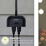 Energizer Smart Wi-Fi Outdoor Plug, Water-Resistant, 2 Individually Controlled Outdoors, Customizable Schedules/Remote Access with App, Compatible with Alexa, Siri, Google Assistant