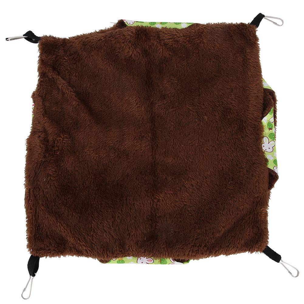 Hamaca para ratas hurones de 3 niveles, accesorios para jaulas para cobayas, hamaca para chinchillas para animales pequeños Petauro de azúcar loro chinchilla (verde)