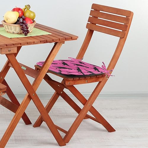 Miniatura 4 de Lunarable Jurassic - Juego de 12 cojines para asiento de silla, siluetas de dinosaurios, tiranosaurio Rex, diseño de arqueología, almohadillas de