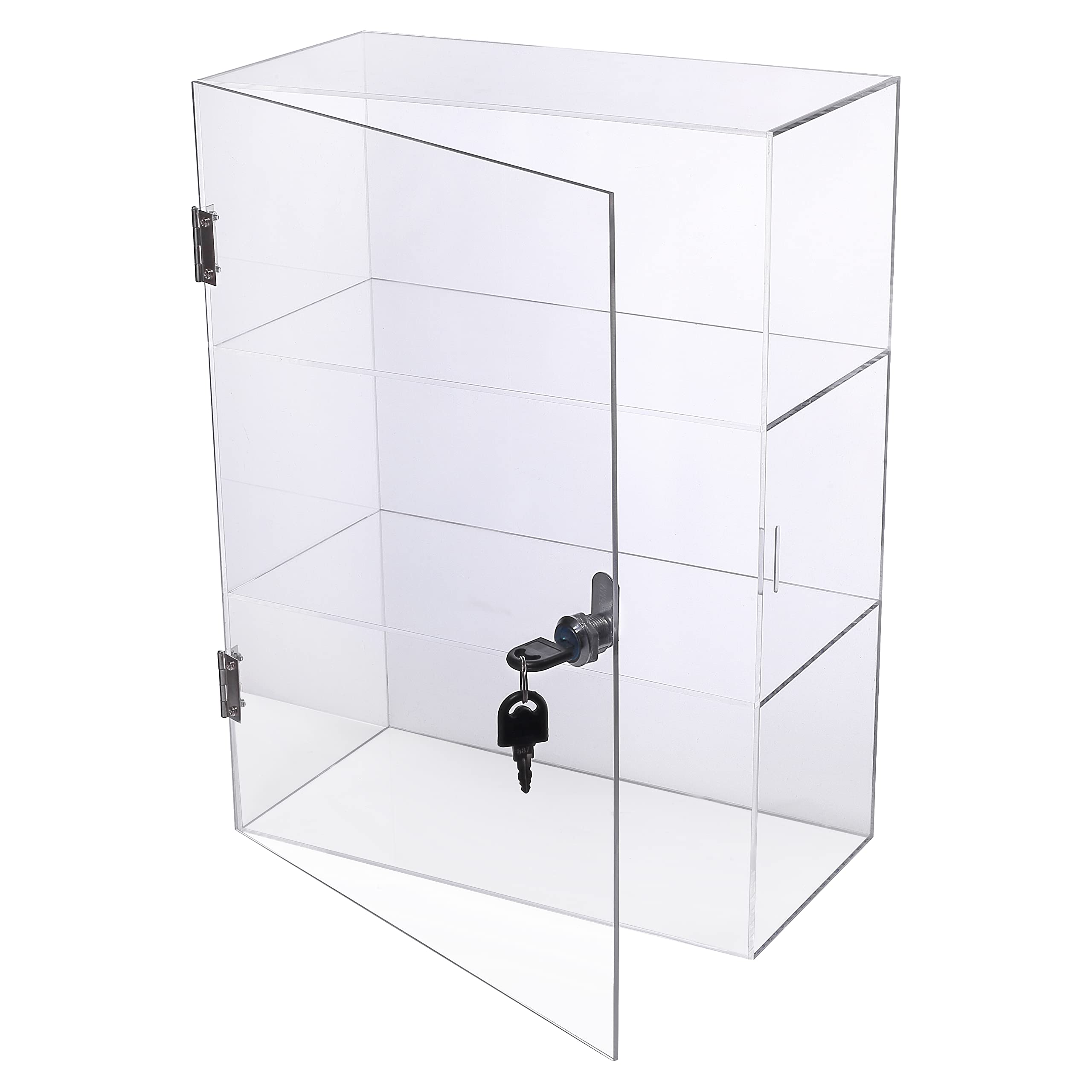 Buy Choowin 3Shelf Clear Acrylic Display Case with Lock,Lockable