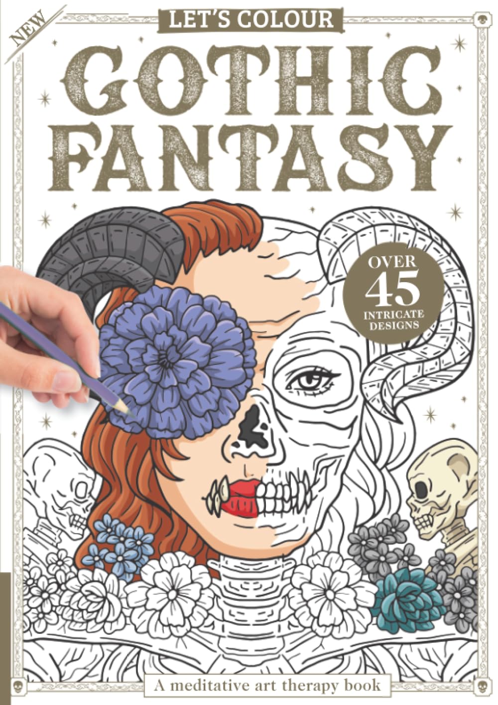 Gothic Fantasy: Darkly Enchanting Worlds to Color and Escape: Uncanny illustrations for spooky colouring