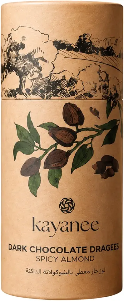 Kayanee Spicy Almond Dragees Dark Chocolate 60 g