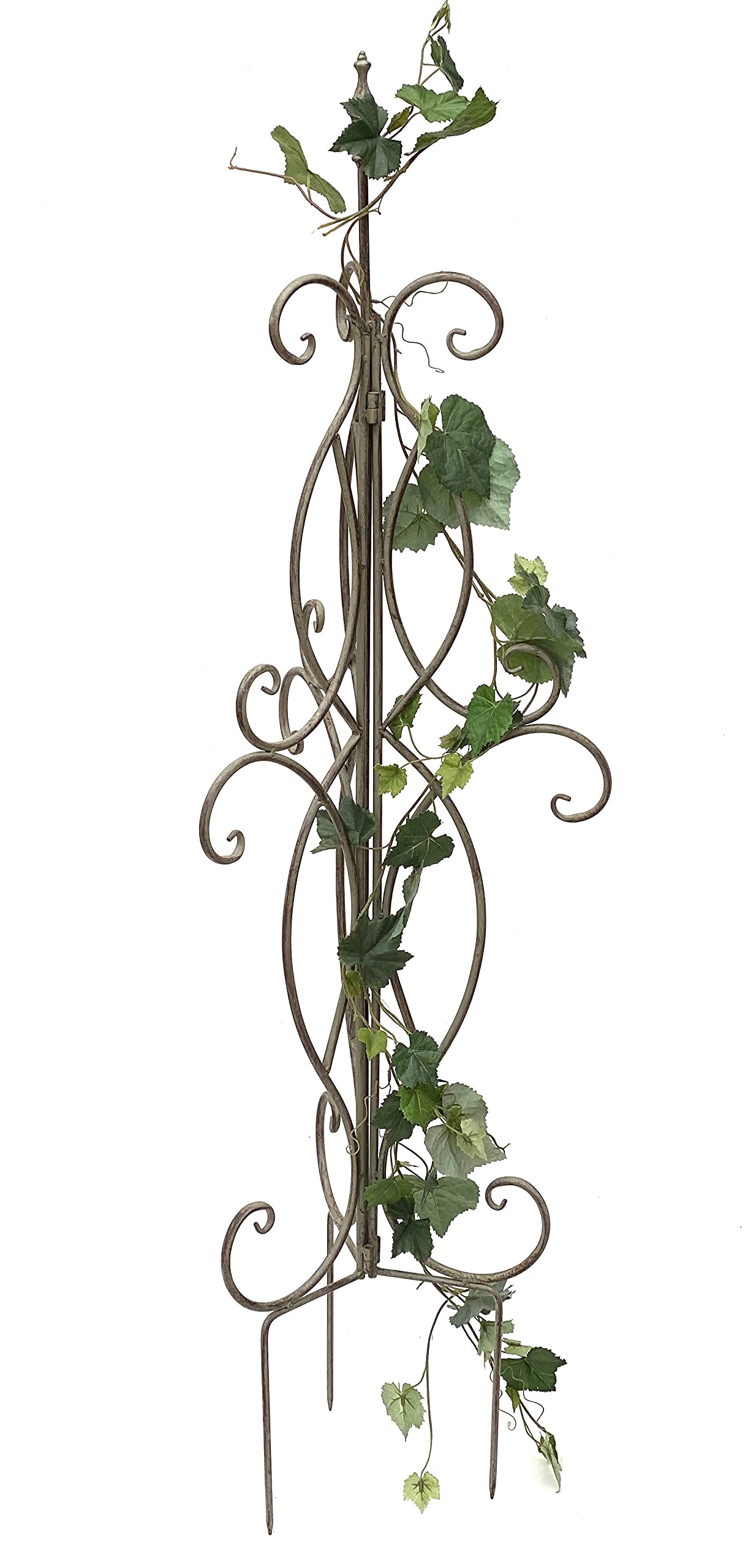 DanDiBo Rankhilfe Metall Rankgitter 125 cm 93998 Kletterhilfe Bodenstecker Blumenhalter Ranksäule
