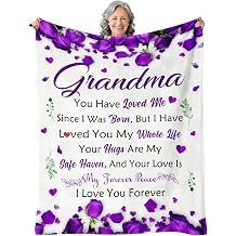 Gifts for Grandma - Grandma Birthday Gifts from Grandkids - Grandmas Blanket from Granddaughter & Grandson - Grandmother Christmas to My Grandmas Blankets 50" x 60"