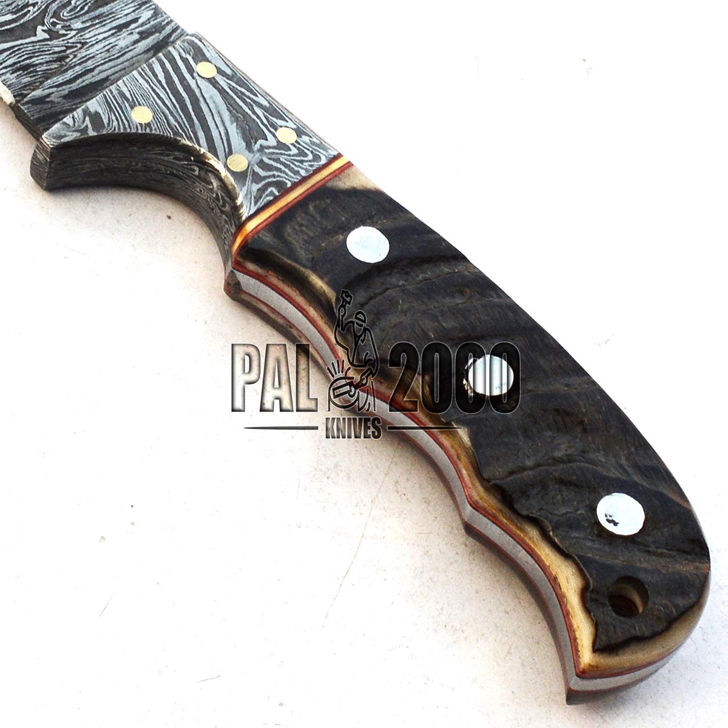 Couteaux Damas - Couteau fait main en acier Damas - Qualité garantie Mini couteau en acier Damas Chef - Mini couteau de cuisine avec étui 9732