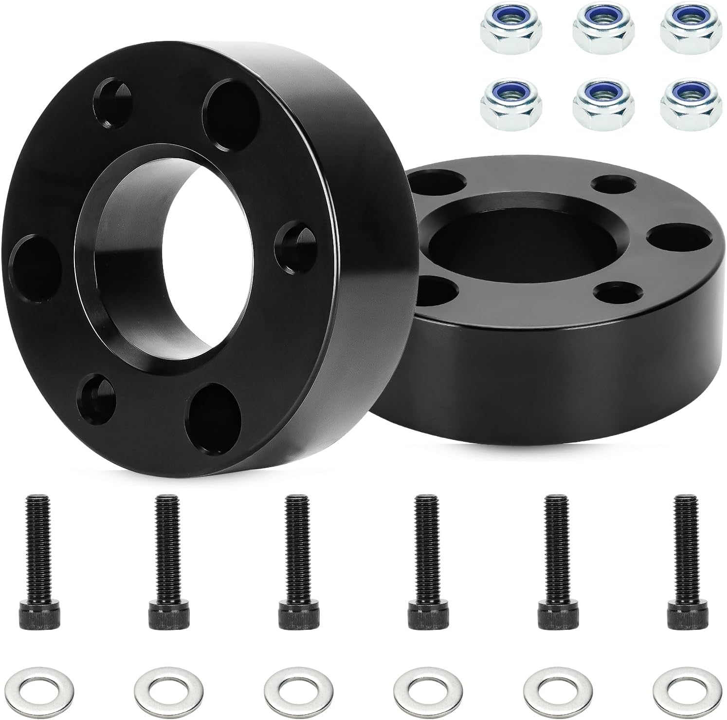 3in Front Lift Kits for Ram 1500 2006-2023, 3" Leveling Lift Kit for Dodge Dakota 2005 2006 2007 2009 2010,for Mitsubishi Raider 2006-2009,2WD 4WD,Aluminum Suspension Level Kit Strut Spacers Pick Up