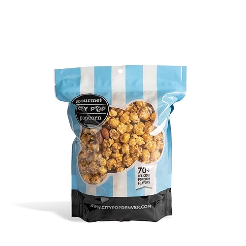 Miniatura 4 de Palomitas de maíz gourmet de almendras con caramelo  11 tazas en total  Hechas desde cero, fabricadas en Estados Unidos y sin OGM  Ideal como