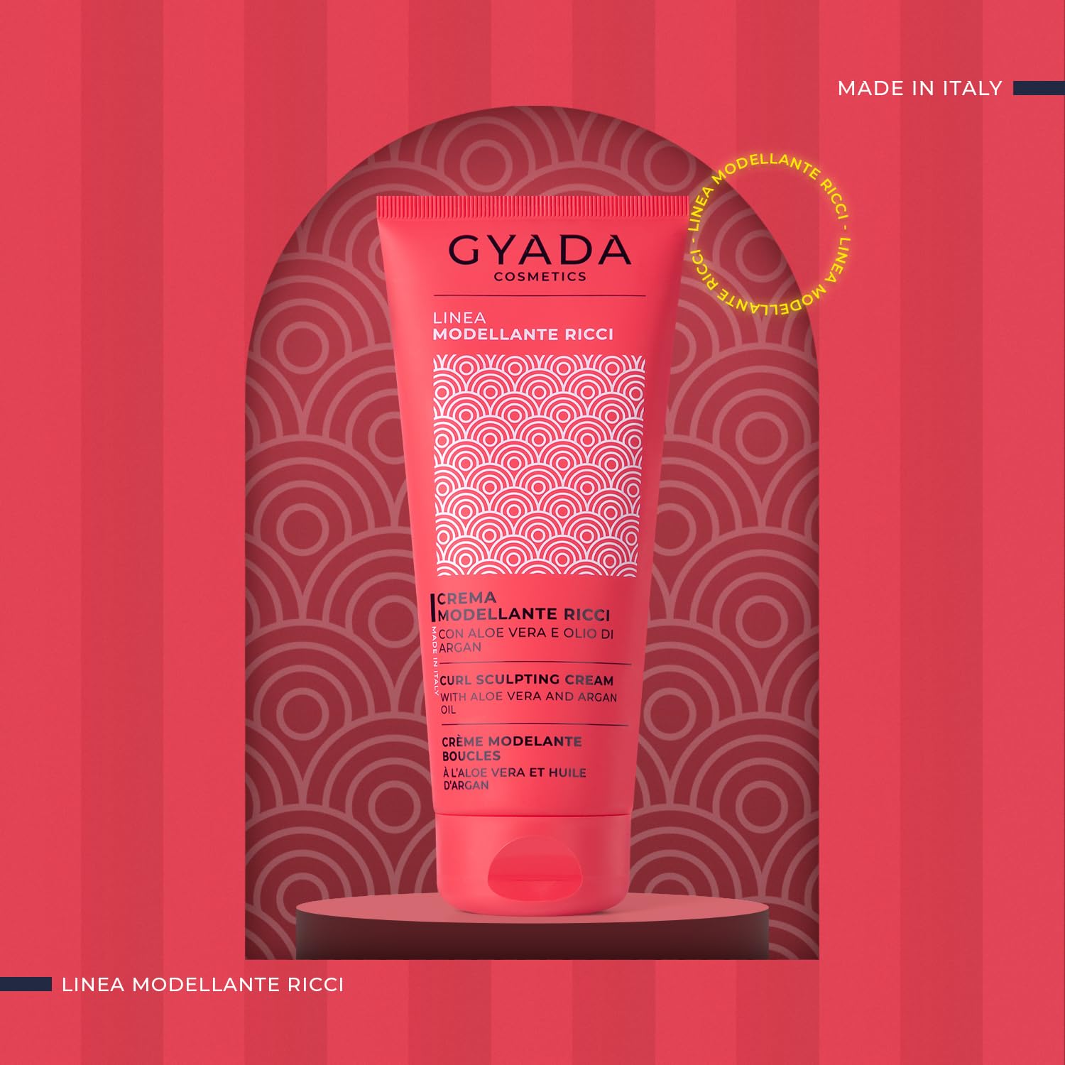 GYADA Curl Defining Cream - Styling Leave In Product for Curly And Wavy Hair with Frizz Control & Moroccan Argan Oil - Vegan & Green Formula - Cruelty Free - 6.76 fl oz - Image 8
