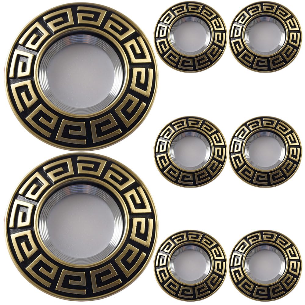 ASerZenith 3Cct Adjustable Led Recessed Downlight, 4.3 Inch Resin Panel Light With Baffle Trim, Chinese Style Ceiling Light Fixtures For Modern And Traditional Interiors, Pack Of 8,Downlight-3W