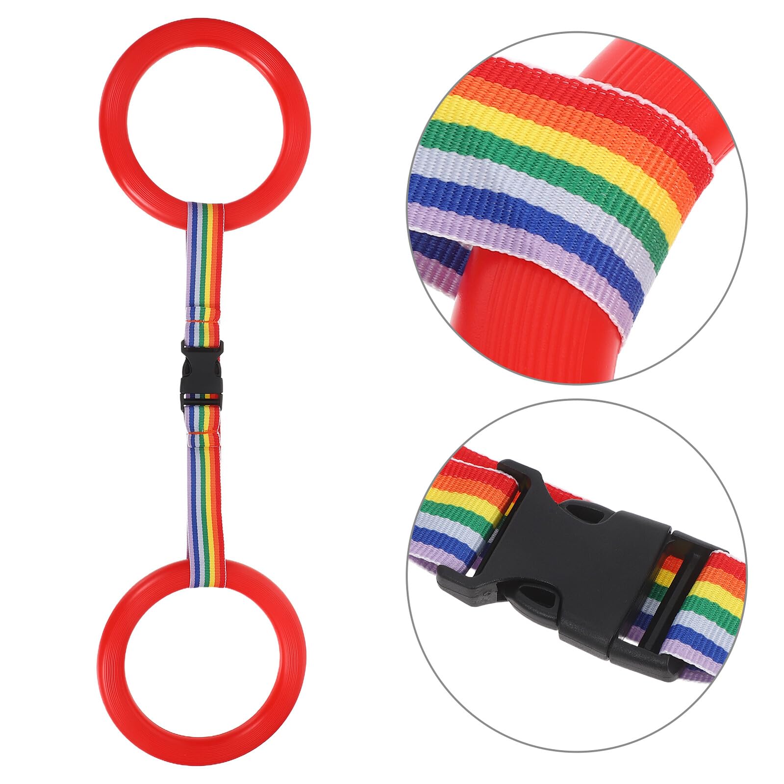 Toyvian 24 Juegos Correa de Seguridad Ajustable para Pequeños Pulsera de Sujeción con Anillos Cinta de Paseo Desmontable para Guardería y Actividades al Aire