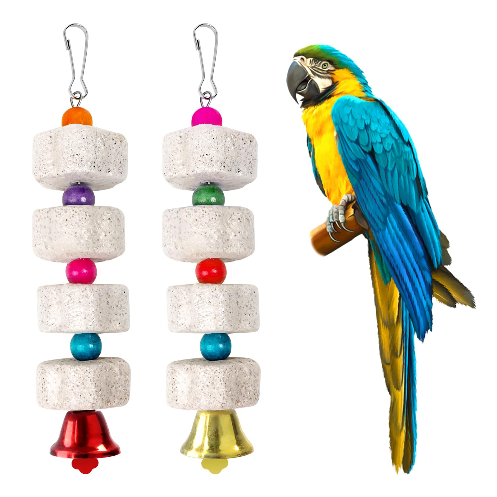 Fonyet Papageien-Kauspielzeug (2er)