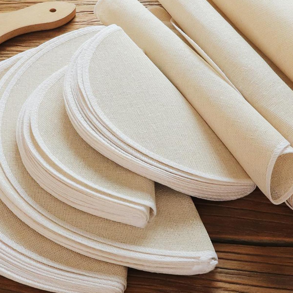Paños para Vaporera 24 Cm Redondos de Algodón Antideslizantes, Resistente al Calor, Reutilizables, Ideales para Cocinar Dim Sum y Bollos al Vapor en Hogar, Pack de 30 Unidades