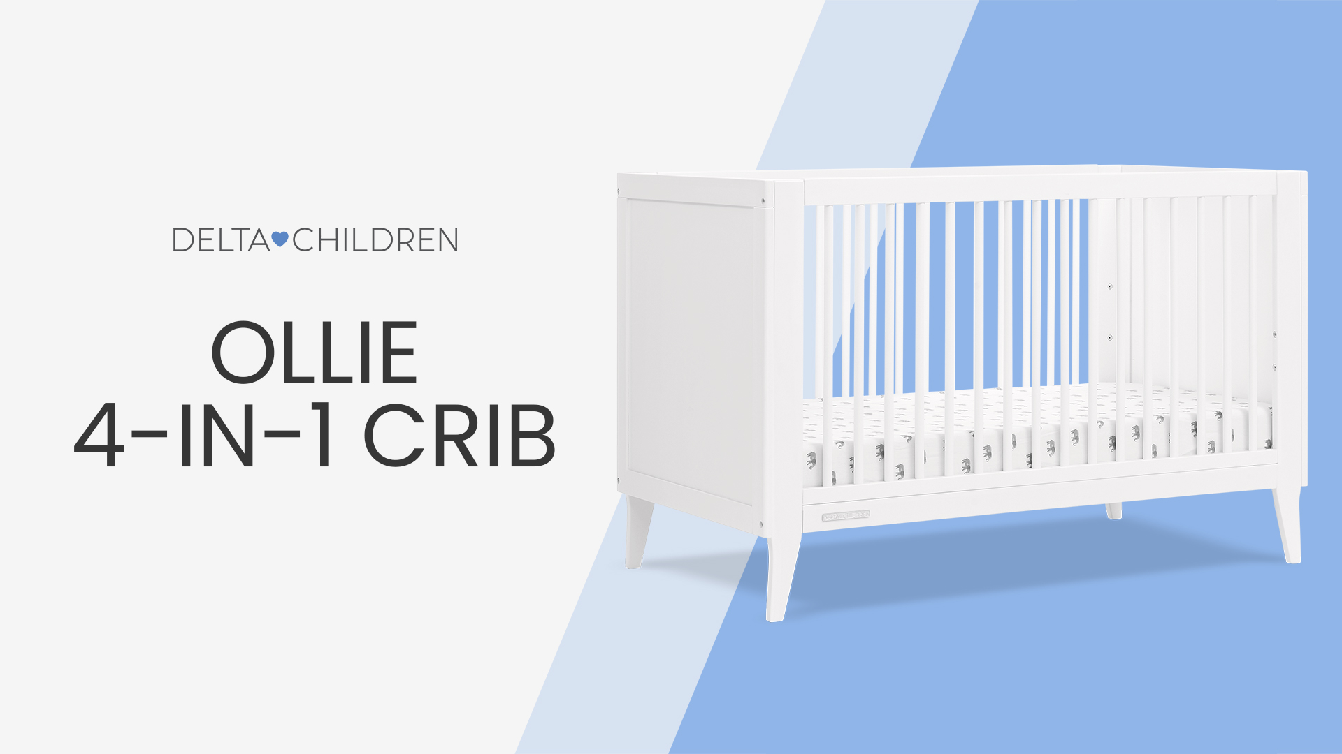 Amazon.com: Delta Children Ollie 4-in-1 Convertible Crib
