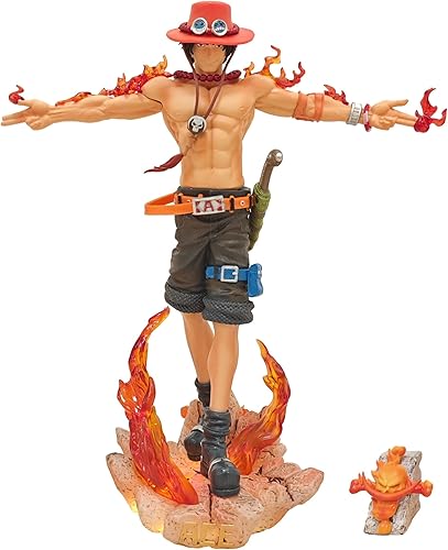 GCACE Figura de Ace, figura de acción de Luffy, estatua de anime, decoración de modelo, figurita coleccionable, regalo de 10.7 pulgadas