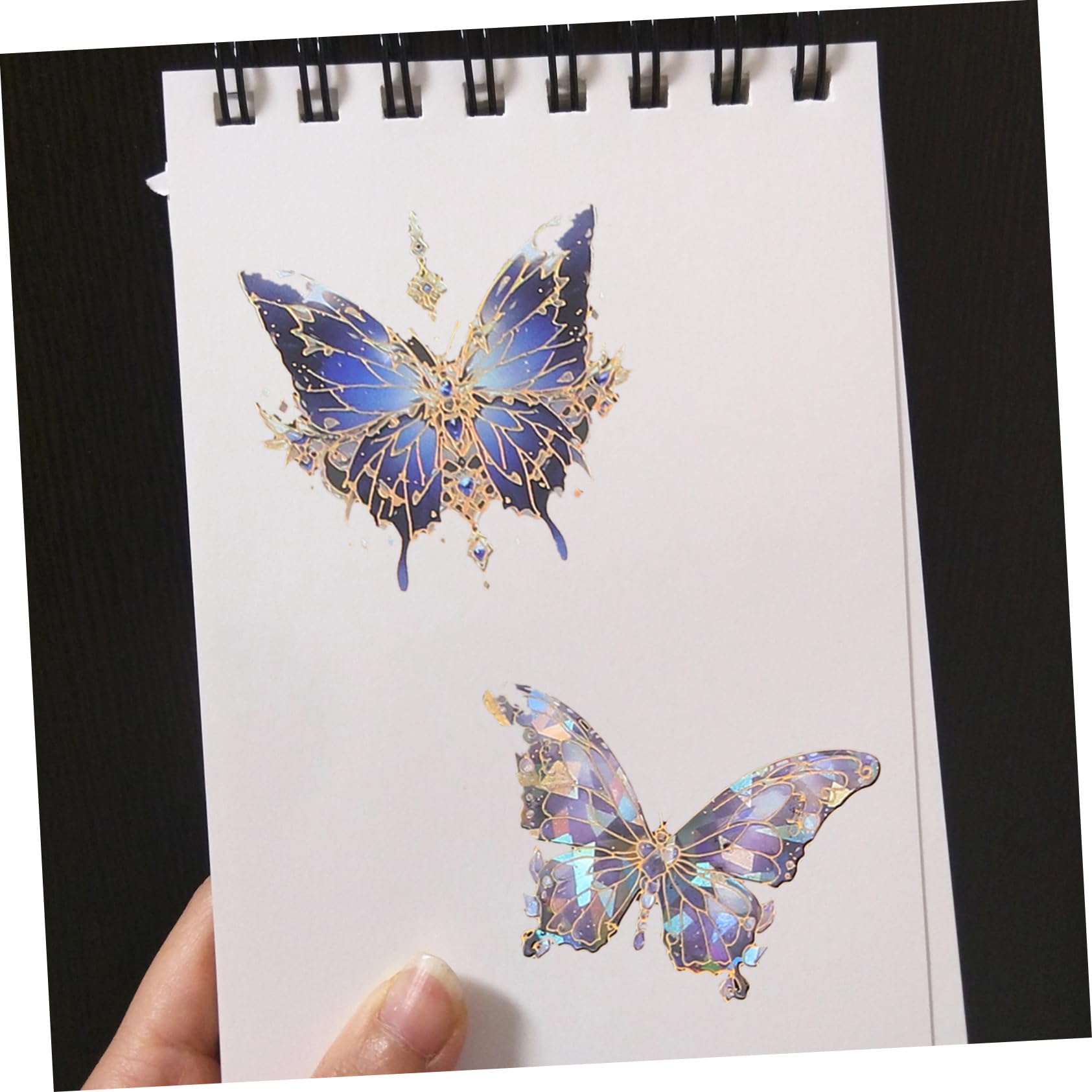 jojofuny 3 Ensembles Autocollants Holographiques Pour Scrapbook Matériel De Décoration Diy Avec Variés Pour Journaux Projets Créatifs Mixte 120 Pièces * 3