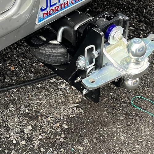 Shocker Hd Max Black Air Hitch Combo Ball Mount With Sway Bar Tabs, Fits 2" Hitch #TOP3