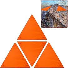 4 Pcs Blaze Orange Safety Panels,Waterproof Hunting Safety Blind Panels with 12 Buttons & Storage Bag,Portable Blind Cover for Ground Blind Tree Stand