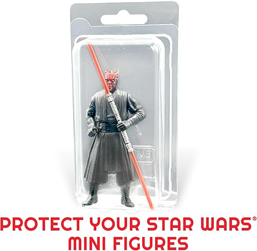 Vista 15 de EVORETRO Vitrina de figuras de acción para Kenner, figuras de reacción Super7, figuras de juguete cardadas de 3.75 pulgadas como Star Wars, Marvel