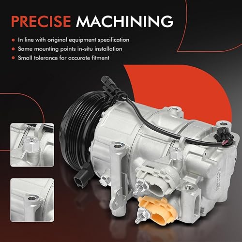 Miniatura 5 de A-Premium Compresor AC con embrague compatible con Ford EcoSport 2.0L 2018-2022