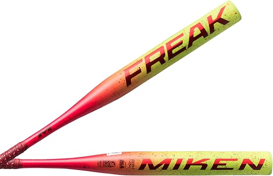 Miken | 2025 | Freak Slowpitch Softball Bat | USSSA | Balanced 1-Piece | 13" Barrel