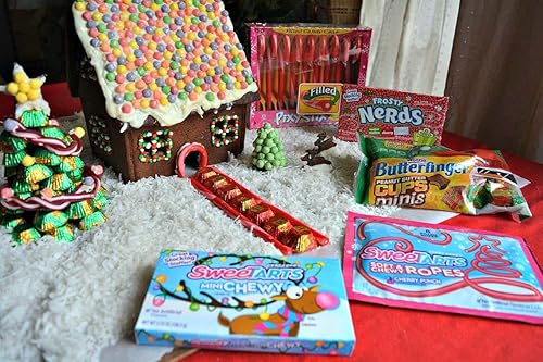 Miniatura 5 de Copos de nieve artificiales de plástico falso para decoración de vacaciones de invierno, bolsa de 3 x 10 onzas