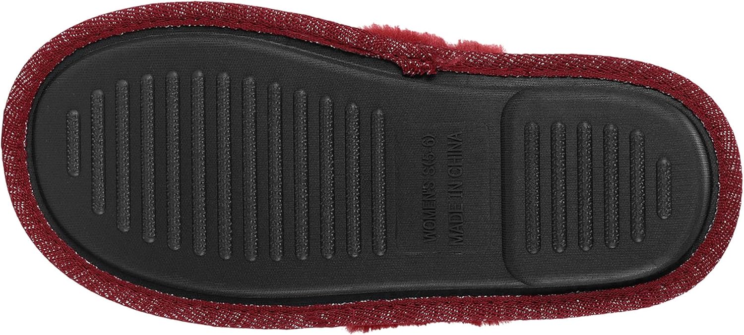 FOCO Women's NCAA College Team Logo Ladies Sequin Fashion Slippers