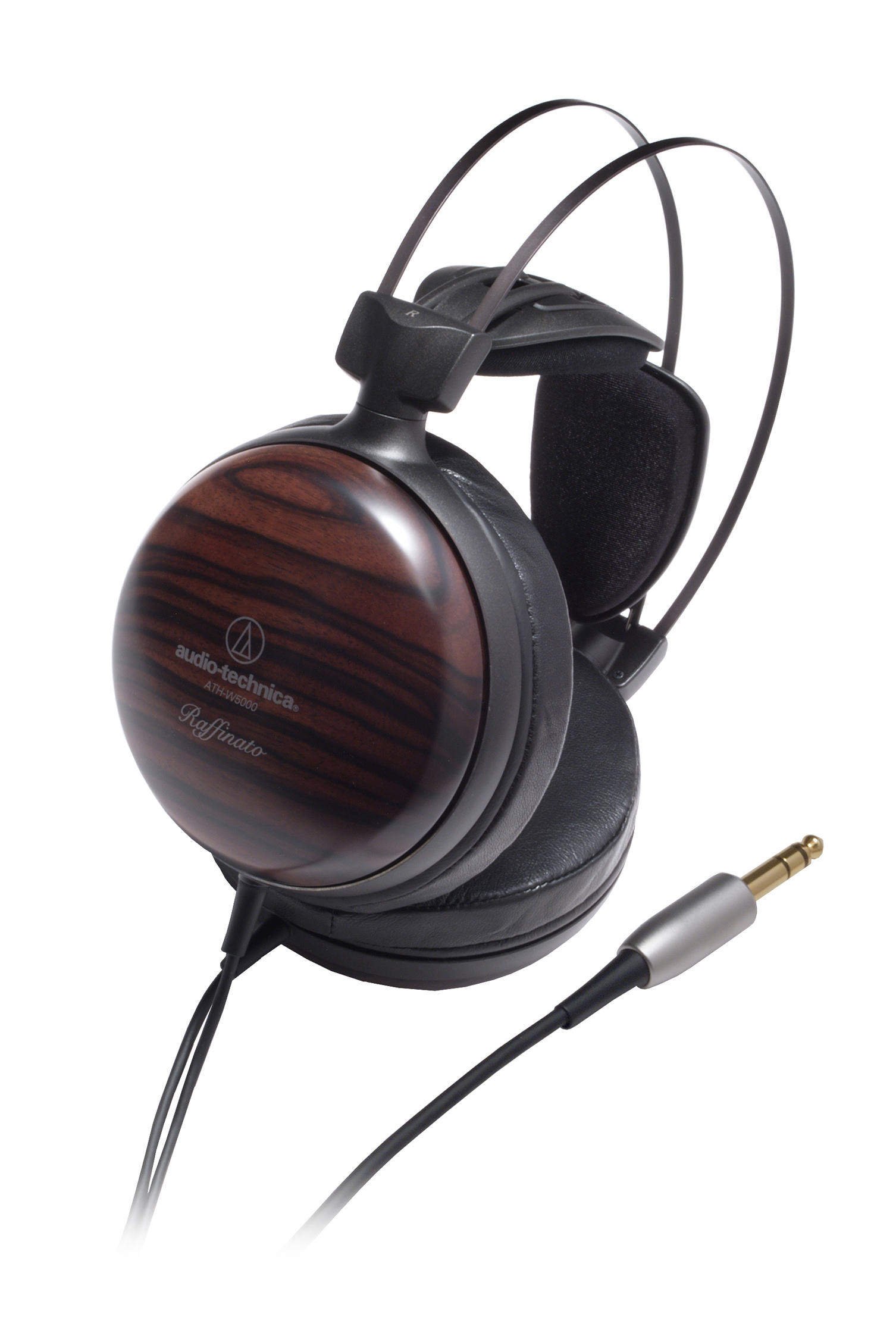 Audio-Technica ATH-W5000 Audiophile Closed-Back Dynamic Wooden On-Ear Headphones, Black