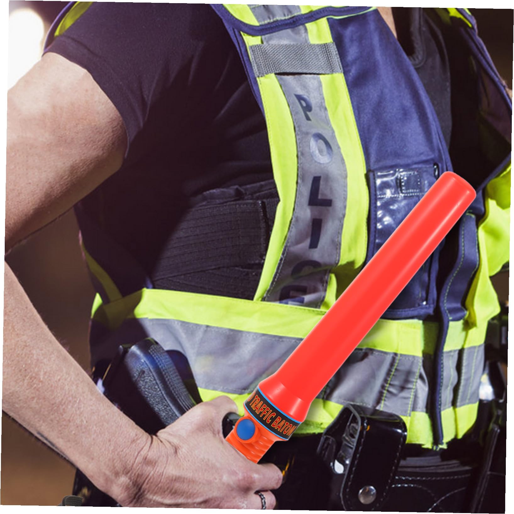 Ipetboom Taschenlampen Verkehrsstab Leuchtstäbe Notfall Verkehrsstäbe Hand Lichtstab Sicherheits Taschenlampe Verkehr Tragbare Warnung Blinkende Taschenlampe Verkehrssignalstab