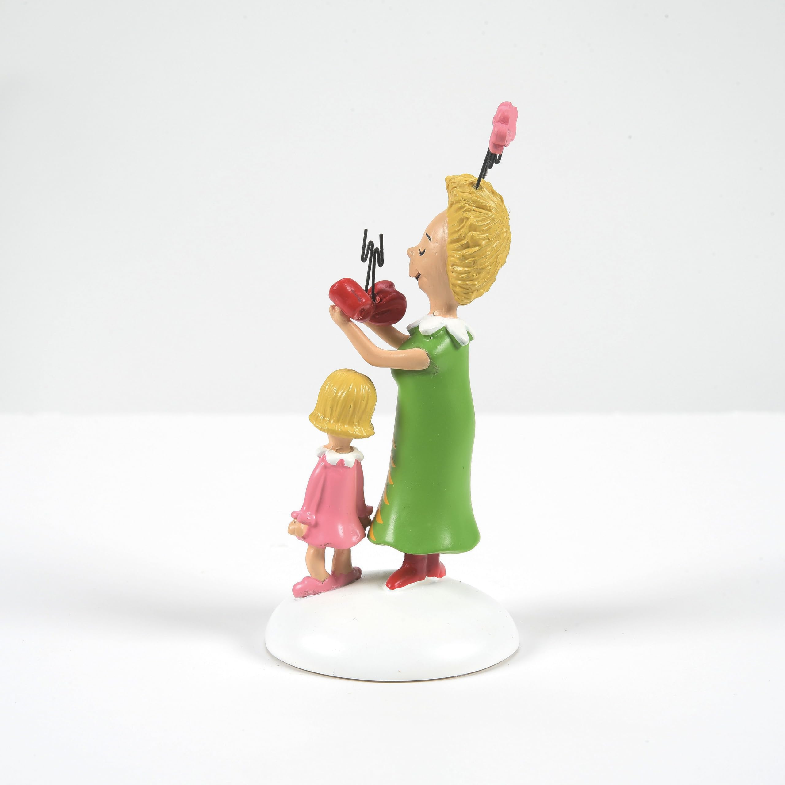 Department 56 Dr. Seuss The Grinch Village Aksesuarları Cindy Lou Who's Surprise Heykelcik, 8,5 cm, Çok Renkli