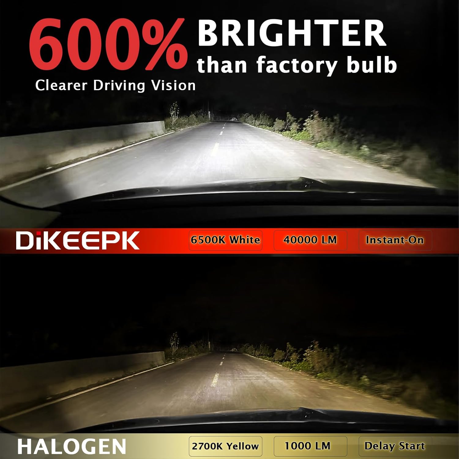 H11 H9 Bulbs for Toyota Tacoma 2016-2021 2022 2023, 600% Brighter 6500K Cool White H16 Fog Lights Plug and Play, Pack of 4