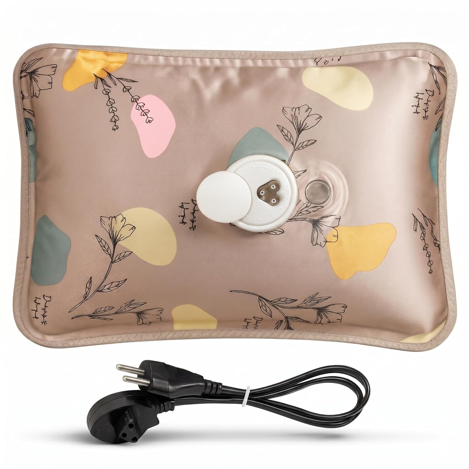 Electric Hot Water Bag, Reusable Heating Pad with Fast Heating, Electric Heat Pouch Warmer Bag for Back Neck Shoulder Abdomen Knee and Full Body Warmth, Assorted Color and Design-image-34