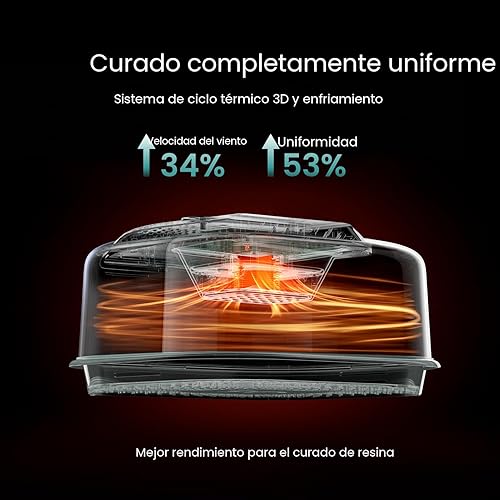 Miniatura 5 de Máquina de curado de resina Resiners G3 con luz UV, curado rápido de 2H/1Min, alfombrilla de silicona incluida, base reversible resistente a