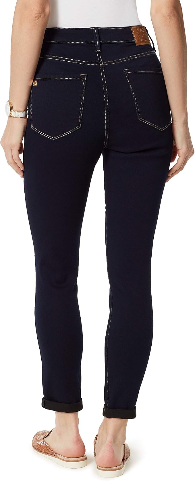 Roll Cuff Ankle Skinny at Amazon 