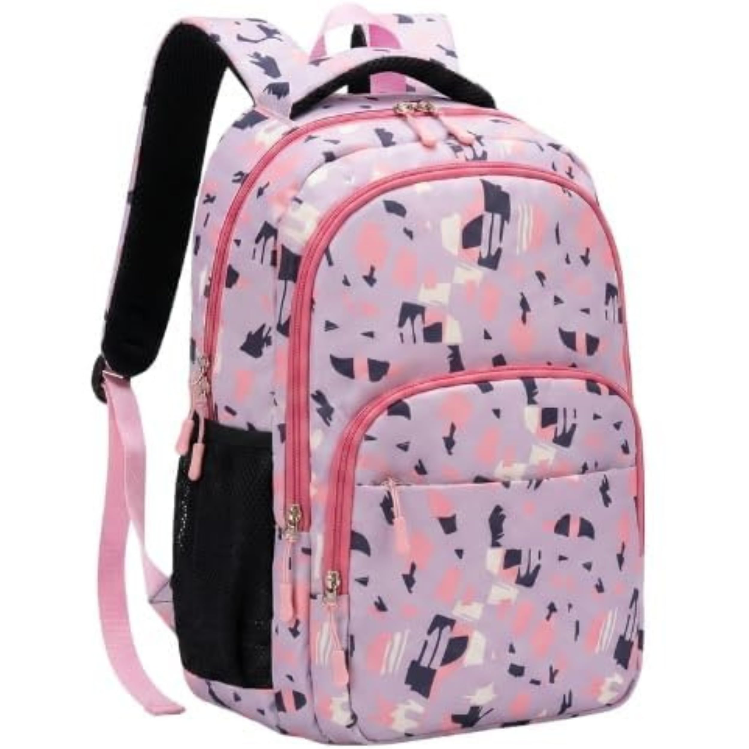 Kids Backpack with Cute Character Print, Navy Blue, Colorful Design, School Bag with Padded Straps-image-15