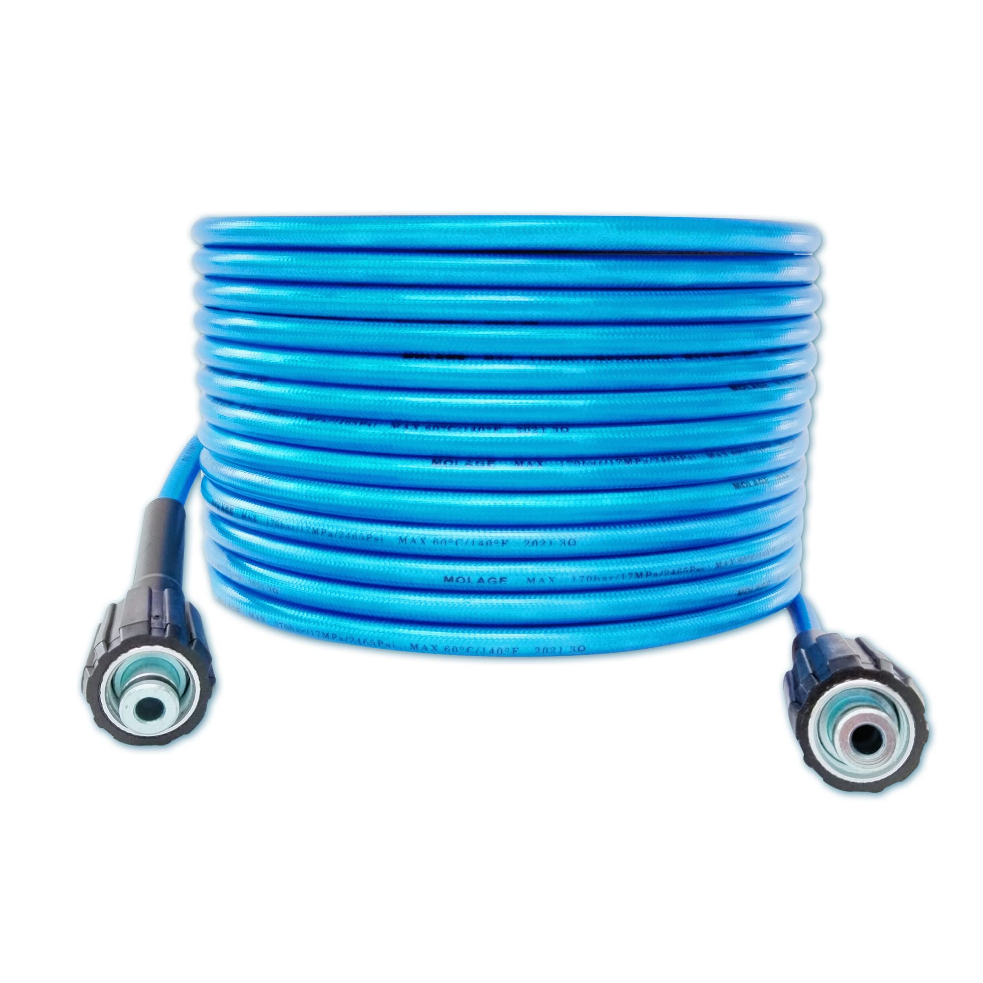 BALLOREX 11 meter Car Washer/Pressure Washer Hose Pipe (Size M22 Connector) Compatible with JPT, StarQ, Ballorex, Vantro, Btali, Gaocheng, Cazar (Blue)