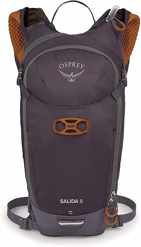 Miniatura 6 de Osprey Salida 8L Mochila de ciclismo para mujer con depósito hidráulico, color gris Space Travel