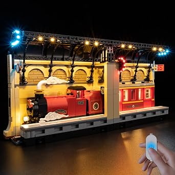 BrickSoul Upgrade Light Kit for Lego 76450 Book Nook Hogwarts Express Building Set | with ON/Off & Dimmer Switch & Hidden Cable Tech | Easy Install Lighting Set 76450 Set NOT Included