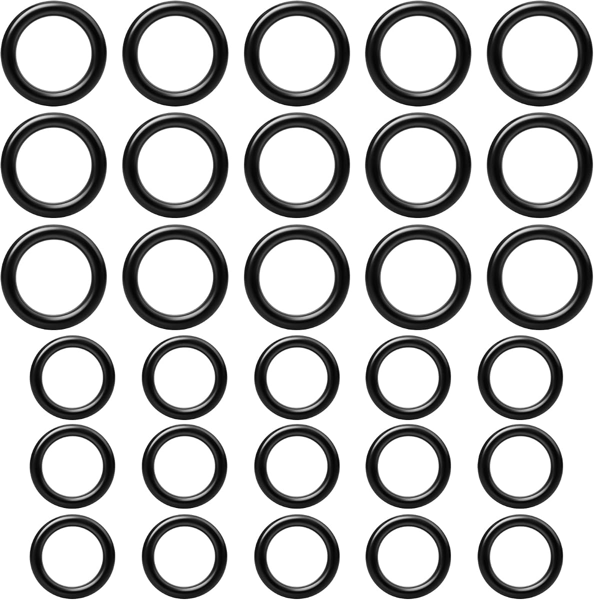 100 Pack Pressure Washer O-Rings, 1/4" & 3/8" Quick Connect EPDM Seals | EPDM rubber seals (-40F to 350F), 50pc 1/4" + 50pc 3/8". Fits Sun Joe, Ryobi, Greenworks, Honda. Stops leaks, restores PSI.
