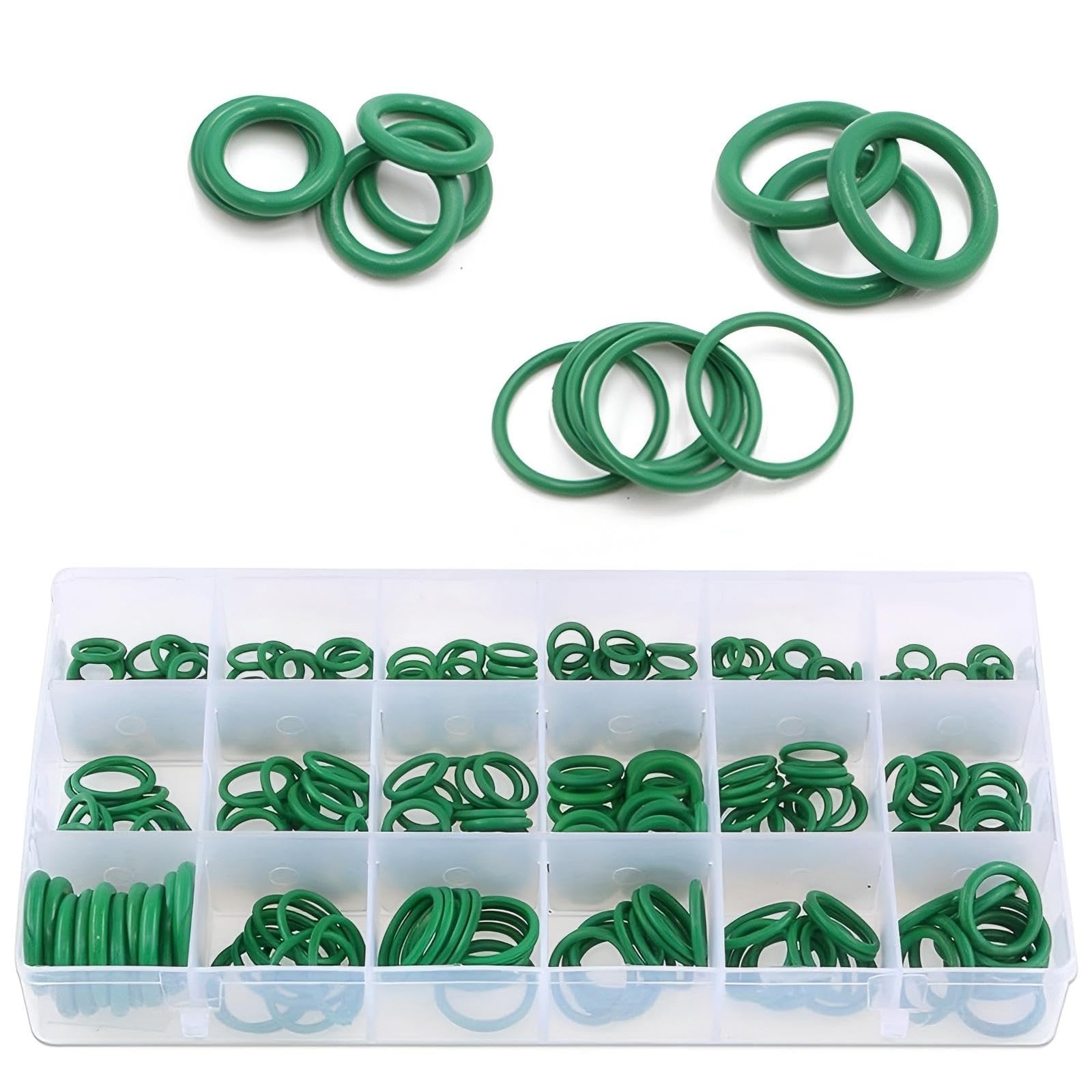 Pack-270 Joint d'étanchéité pour compresseur de climatisation automobile, 18 spécifications de type O avec boîte de rangement, pompe à roulement multifonction, joint torique, universel pour