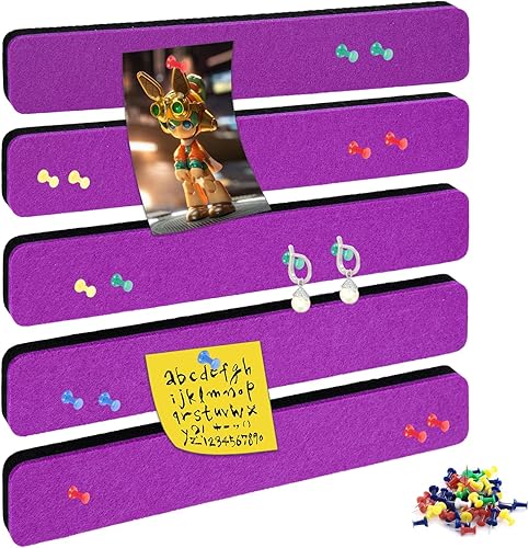 Tablón de anuncios, tableros de corcho para paredes, tablero de corcho para oficina, tablones de anuncios para paredes (morado)