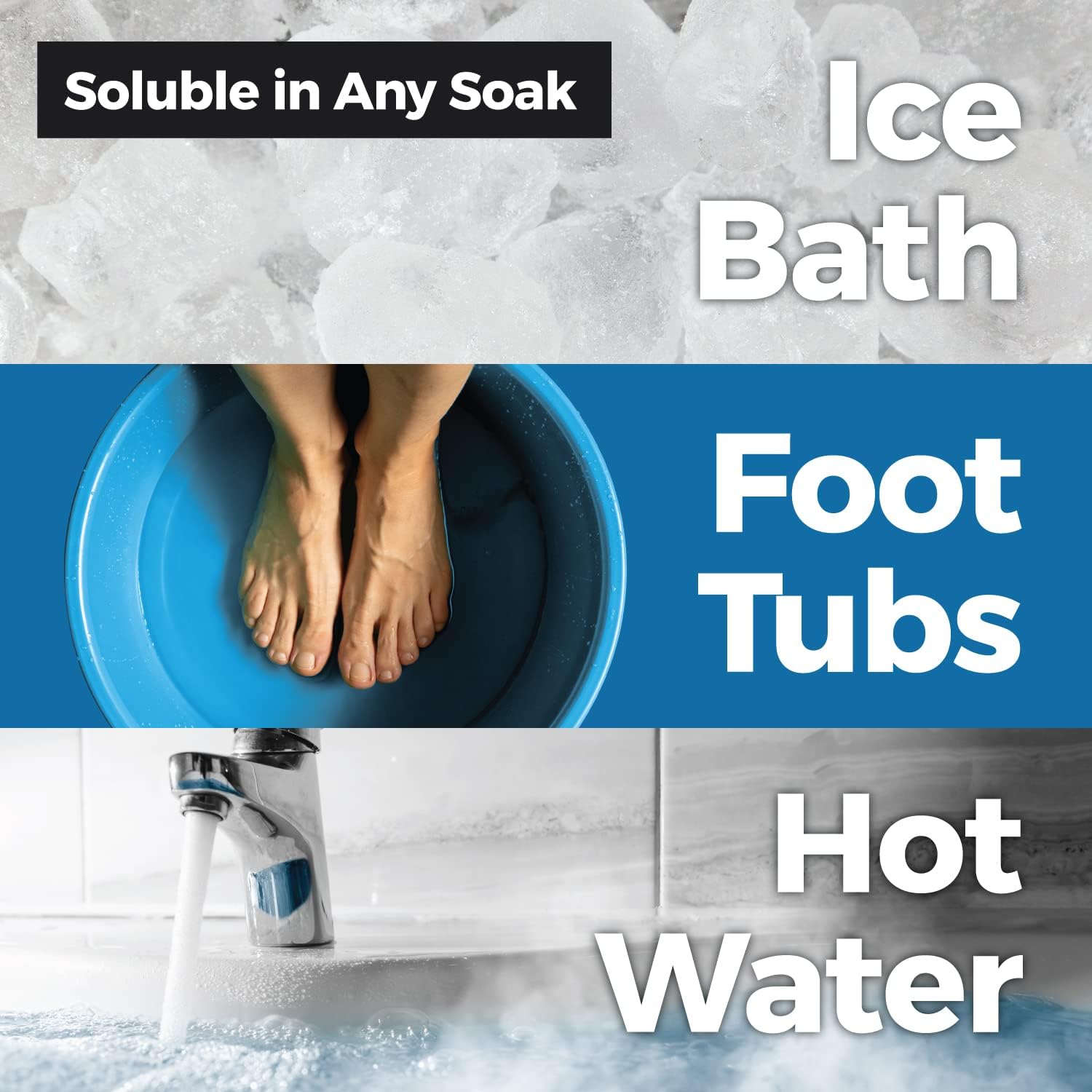 Recovery Soak | Epsom Salt with Arnica & Turmeric for Faster Muscle Recovery & Joint Comfort |Cooling Mints | Fast-Dissolving, Non-Staining, Made in USA | 29 oz - Image 3