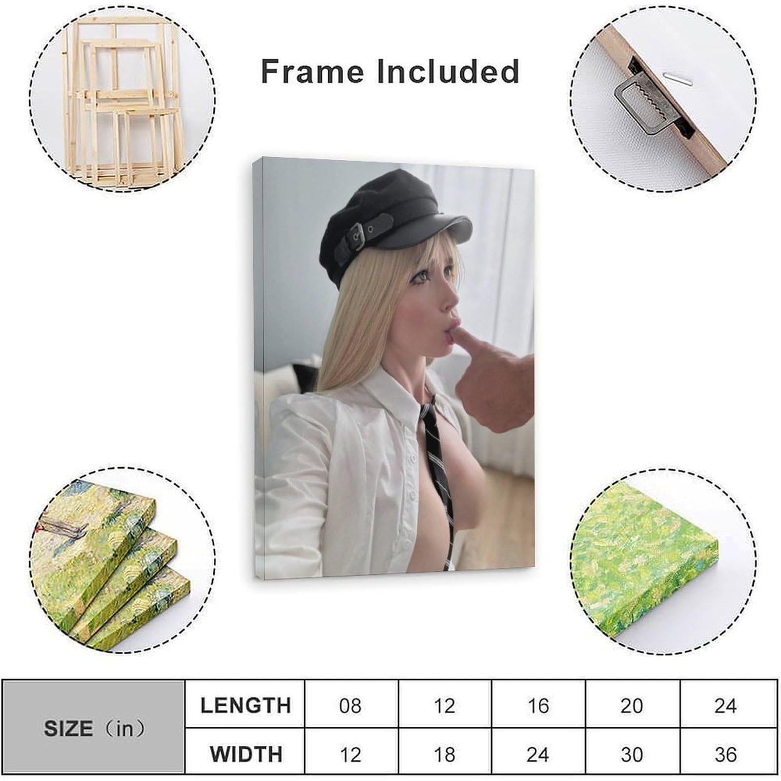 JDHUOXIAO Poster Mural Esthétique Pour Salon, Chambre à Coucher, 30 X