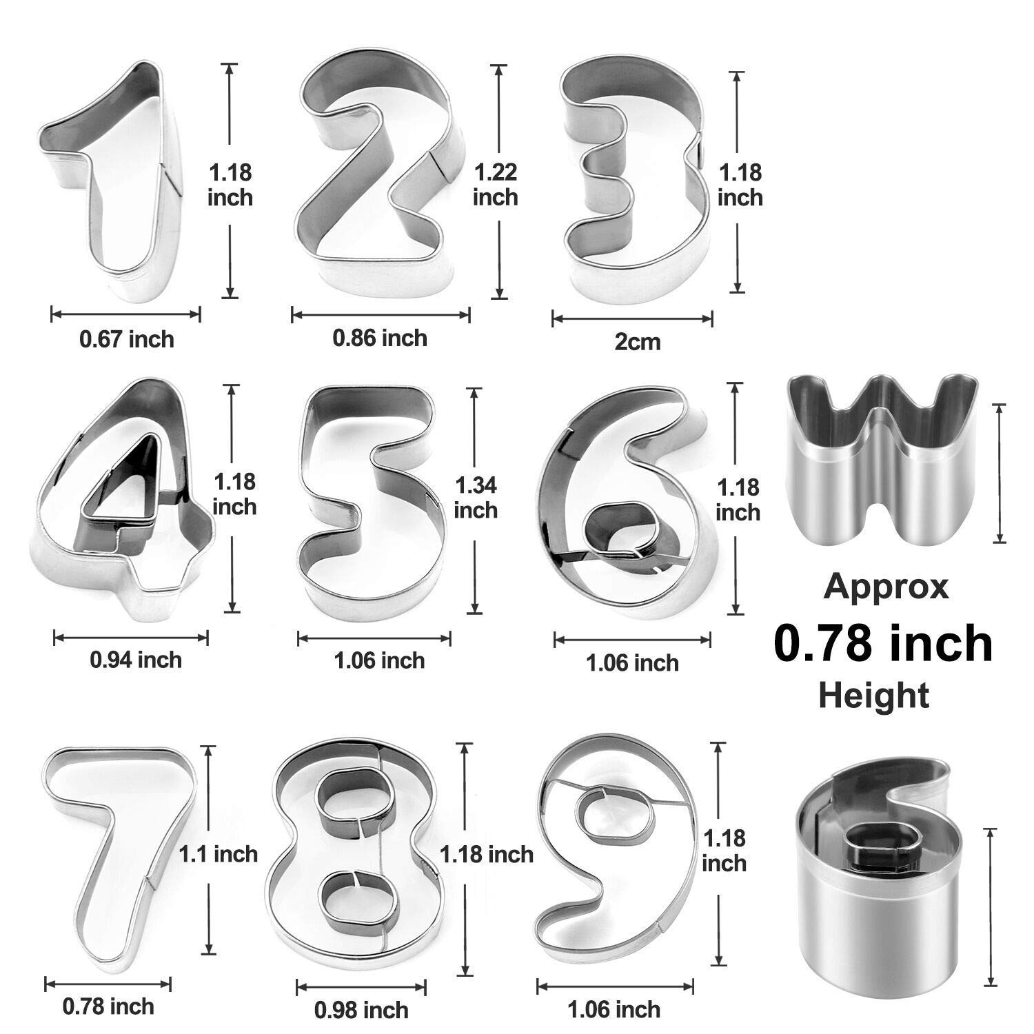 Amazon｜抜き型 37個セット ミニ 記号 アルファベット 数字 クッキー型