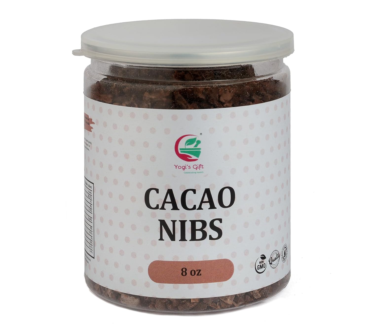 Cacao Nibs 2 LB – Raw Cacao Nibs Unsweetened – Crunchy Chocolate Nibs for Smoothies, Baking & Snacks – Premium Cacao by Yogi’s Gift®