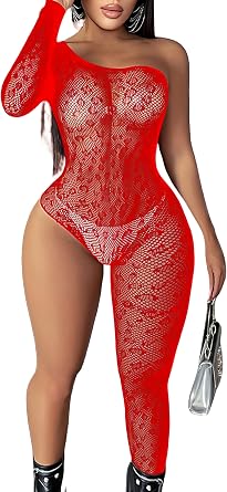 Womens Fishnet Bodystocking Mesh bodysuit One Piece Jumpsuit Sexy Exotic Lingerie Teddy Lingerie Nightwear