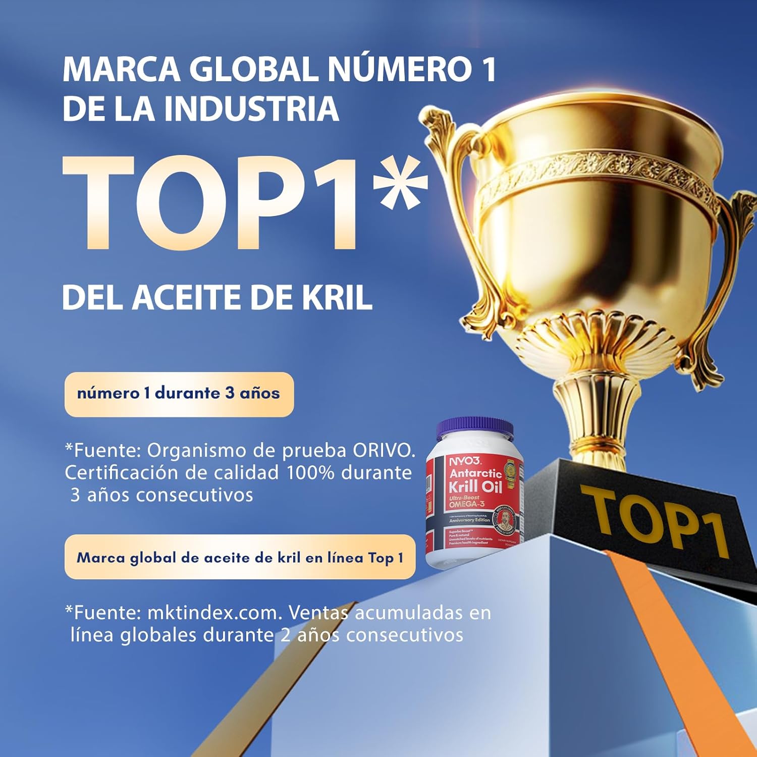 NYO3 Krill Oil Omega 3 Supplement 1000mg 60 Softgels EPA & DHA, Pure Antarctic Krill Oil with Astaxanthin and 56% Phospholipids Third Party Tested - Image 7