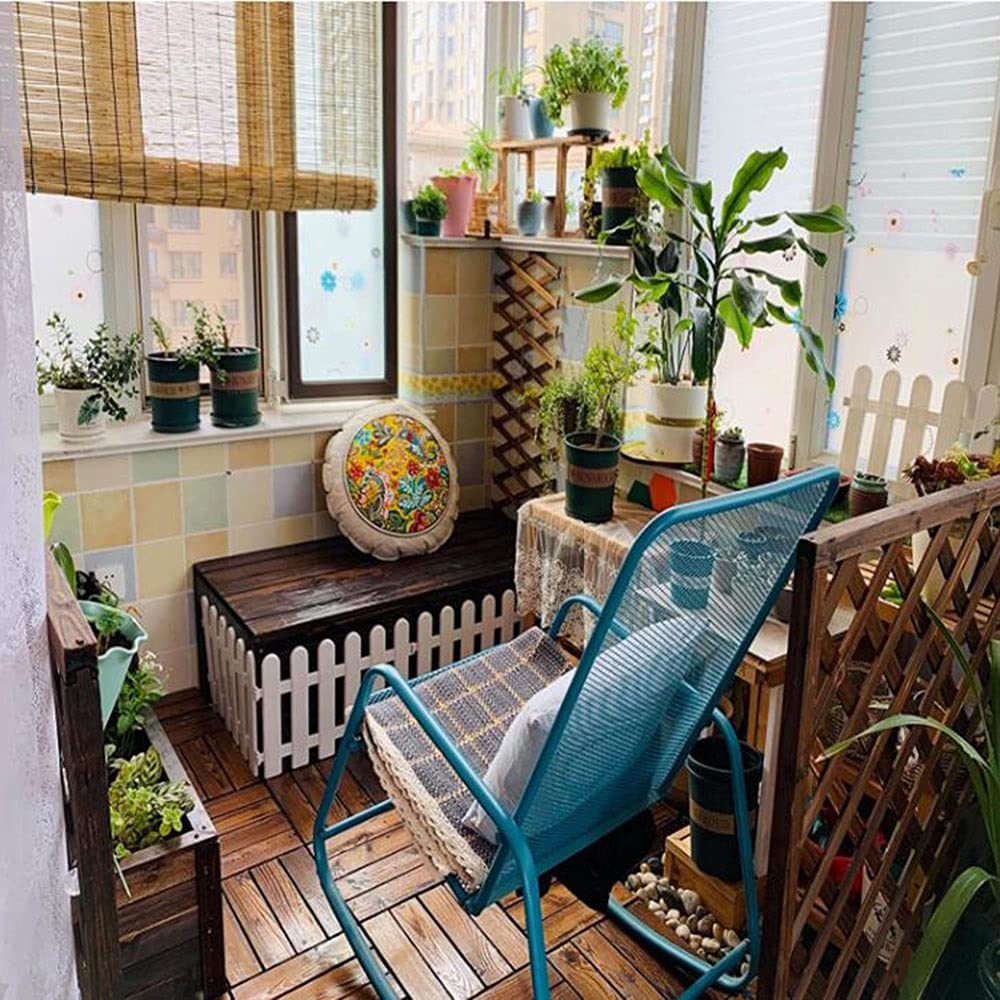 XIAOLIN Rzymskie Okno Żaluzji,Bambusowe Rolety REED,Retro Carbonize Oddychające Zasłony,Balkon,Biuro,Shade Sun/Anti-UV (Color : Clear, Size : W110xL110cm)