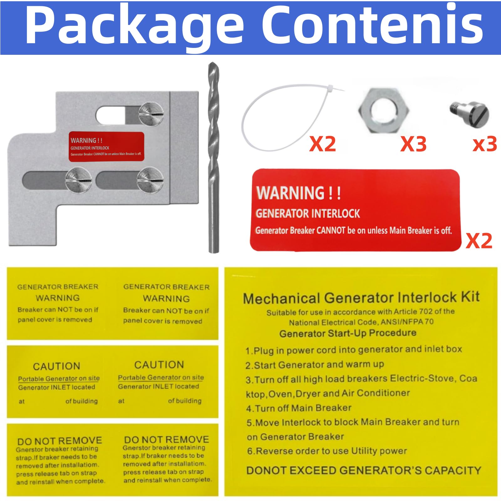 Generator Interlock Kit Compatible with Square D QO or Homeline — Amazon image 6